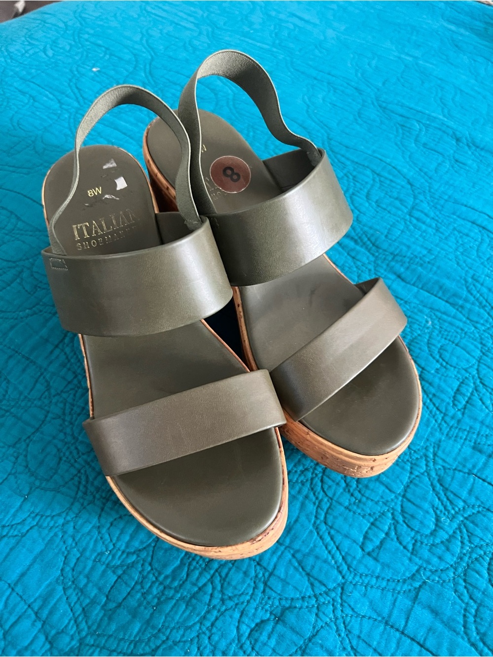 Italian Shoemakers Black Strappy Sandals